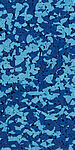 50% bleu clair/50% bleu foncé